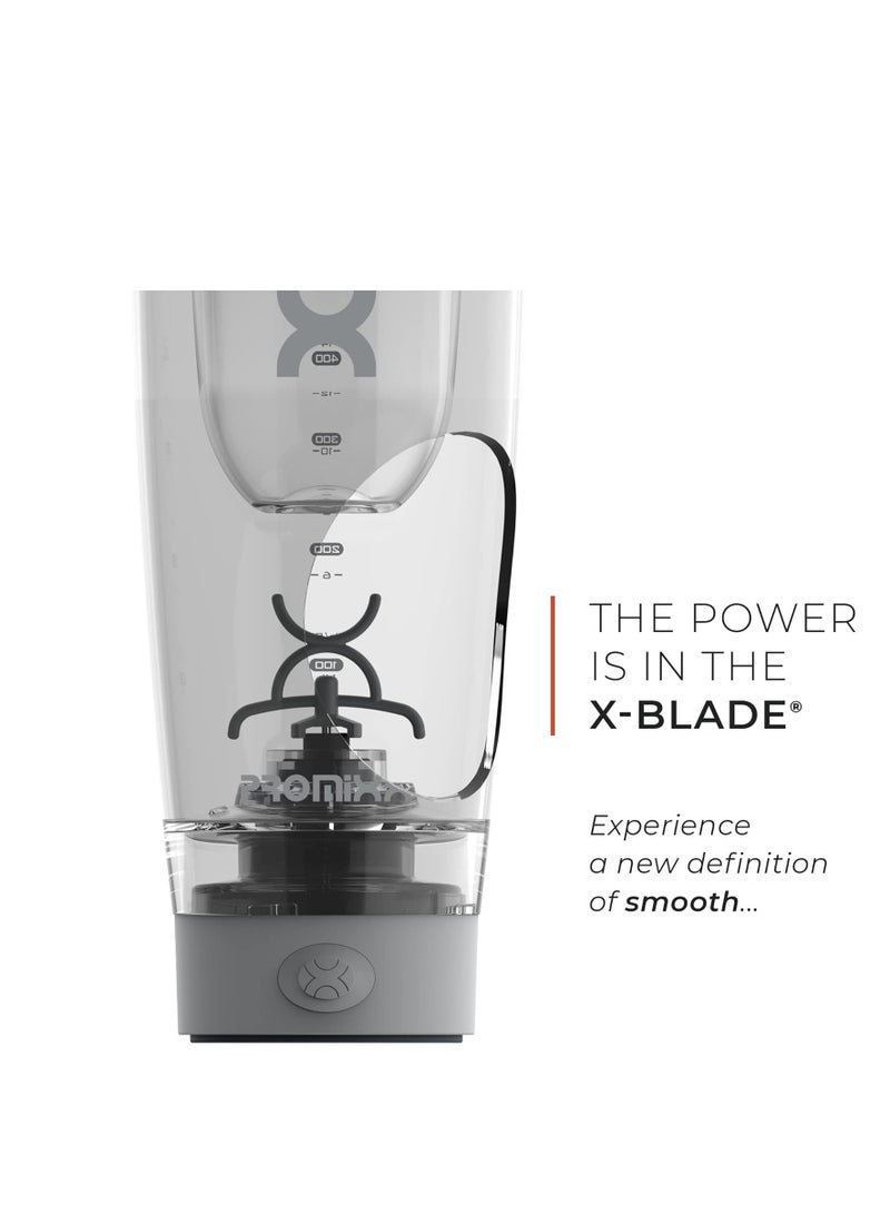 PROMIXX Pro Shaker Bottle | Rechargeable, Powerful For Smooth Protein Shakes | Includes Supplement Storage - Bpa Free | 20Oz Cup (Cool Gray) - Image 3