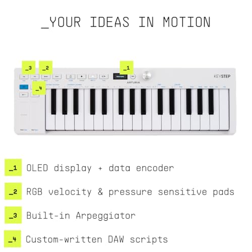 Arturia KeyStep mk2, 32-Key Controller & Sequencer USB/MIDI/CV Keyboard Controller - Image 4
