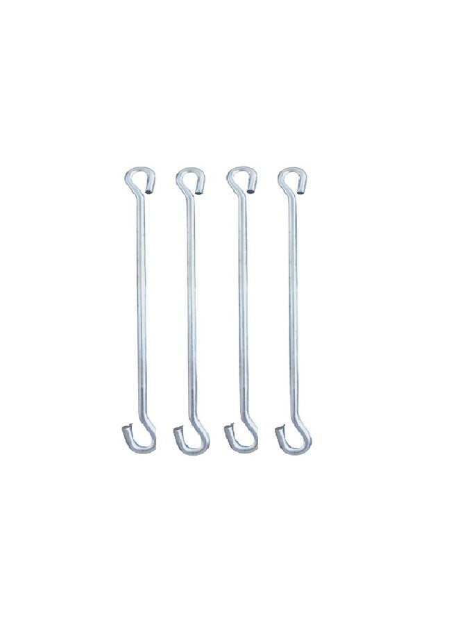 Faburaa Faburaa Hanging Accessories Set for Hammock Swings Chairs, Porch Swings Used for Boxing Bag, Hang Any Article etc. (4_Rod_accesories, Metal,Silver)  - Image 1