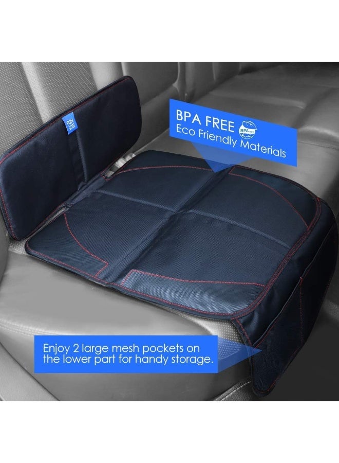 funbliss Car Seat Protector for Baby Child 2 Packs Black,Waterproof Seat Protector with Thickest Padding for Baby Car,Dog Mat,Cover Pad Protects Automotive Vehicle Leather - Image 4