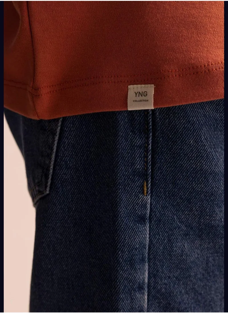 DeFacto Short-Sleeved Oversize Fit Crew Neck T-Shirt