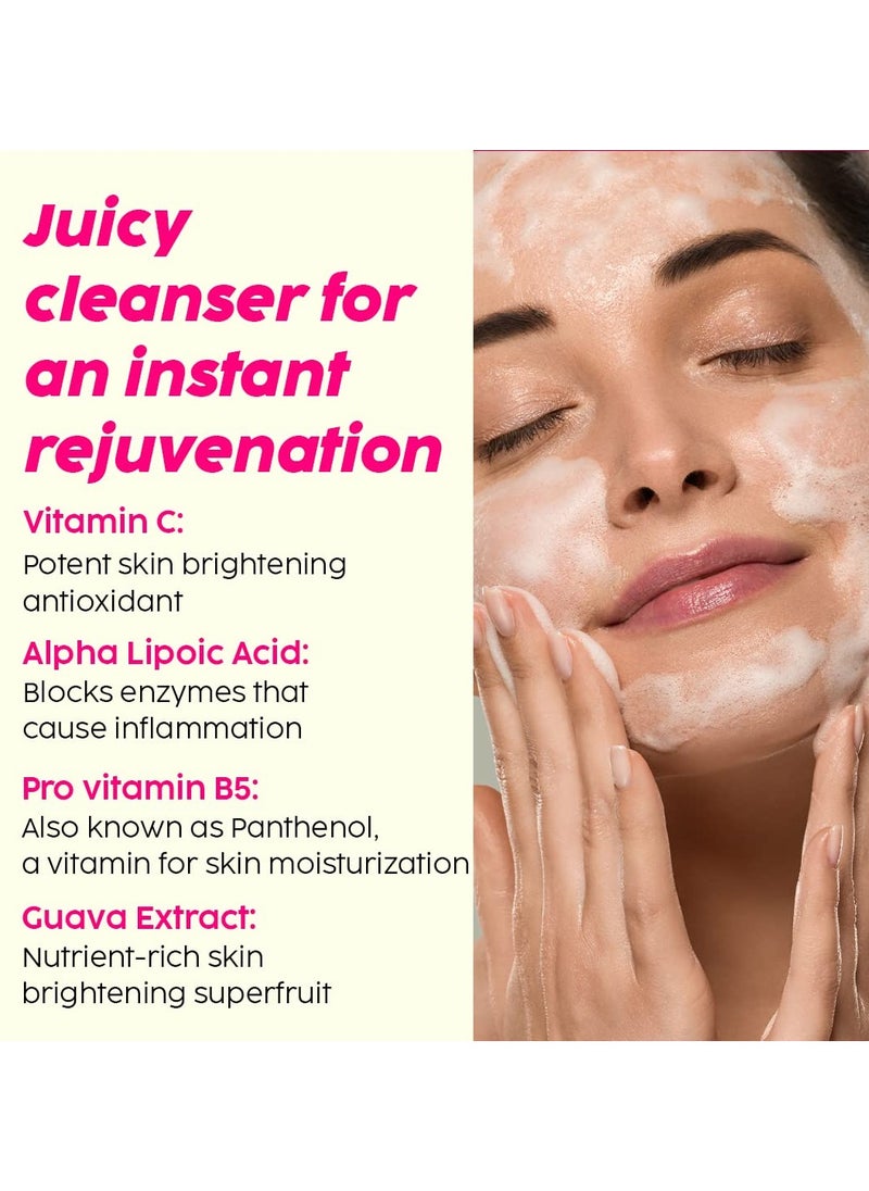 PLIX THE PLANT FIX Vitamin C Juicy Face Wash (100 ml) Cleanser For Skin Brightening, With Pro Vitamin B5 For Moisturization & Alpha Lipoic Acid For Glowing Skin  - Image 2