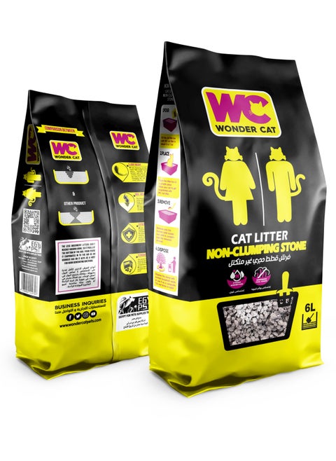 Wonder Cat NON - CLUMPING STONE CAT LITTER 6L