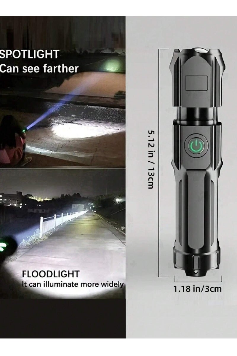 Flashlight | Rechargeable flashlight | Waterproof light | Outdoor gear | Camping light | Emergency torch | USB light | Multi-function flashlight | LED torch | Night work light - Image 5