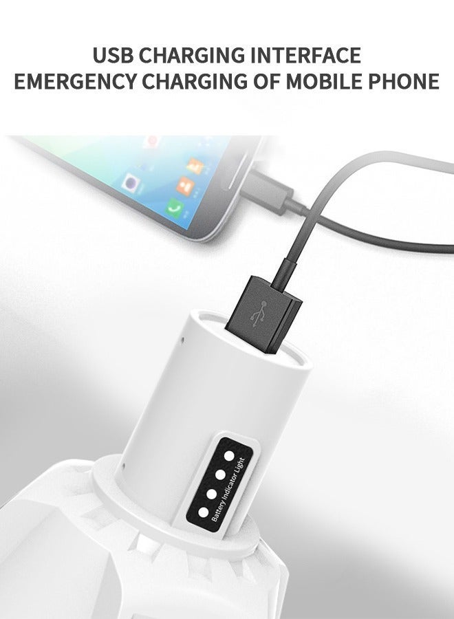 GROIC 1000LM ضوء تخييم شمسي مع فانوس LED USB، جهاز تحكم عن بعد مصباح خيمة محمول مع خطاف تعليق، 4 أوضاع عرض للطاقة للطوارئ، الأعاصير، الهواء الطلق، انقطاع التيار الكهربائي، المشي في الطبيعة - Image 5