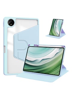 Rotating Case Compatible with Huawei Matepad Pro 13.2 Inch, 360 Degree Rotating Stand Cover, Multi-Angle Viewing Folio Cover with Pencil Blue