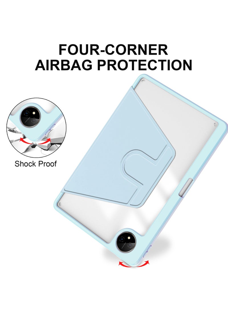 Generic - Rotating Case Compatible with Huawei Matepad Pro 13.2 Inch, 360 Degree Rotating Stand Cover, Multi-Angle Viewing Folio Cover with Pencil Blue - Image 1