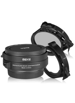Meike MK-EFTM-C Drop-in Filter Autofocus Mount Lens Adapter for Canon EF/EF-S to EOS M Cameras with Variable ND Filter and UV Filter EOS M M2 M3 M5 M6 M10 M50 M100 M200 Cameras  - Image 1