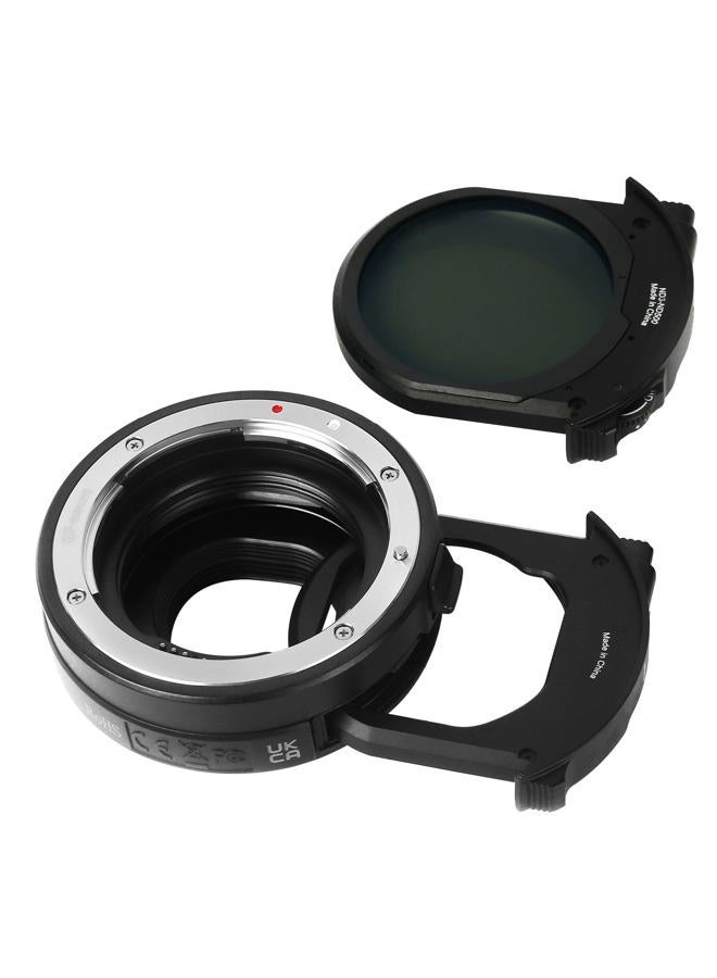 Meike محول عدسة تركيبي MK-EFTM-C مع فلتر داخلي للتركيز التلقائي لكاميرات كانون EF/EF-S إلى كاميرات EOS M مع فلتر ND متغير وفلتر UV لكاميرات EOS M M2 M3 M5 M6 M10 M50 M100 M200 - Image 4
