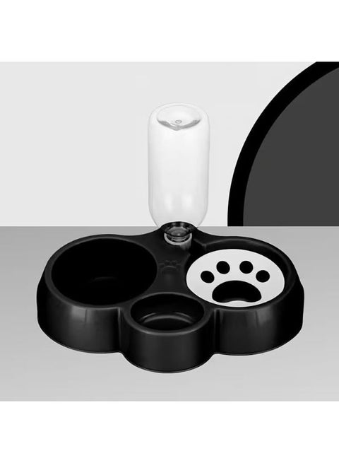 2-in-1 Automatic Pet Feeder & Water Dispenser | Double Bowl with Transparent Water Tank | Non-Slip Stable Design & Easy to Clean for Cats & Small Dogs