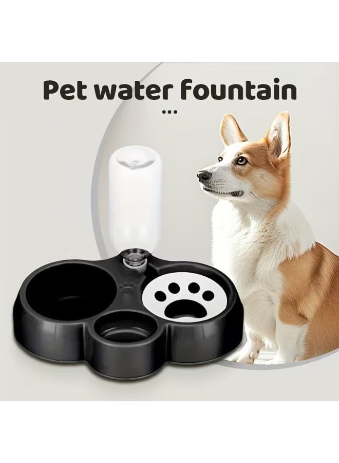 2-in-1 Automatic Pet Feeder & Water Dispenser | Double Bowl with Transparent Water Tank | Non-Slip Stable Design & Easy to Clean for Cats & Small Dogs - Image 2