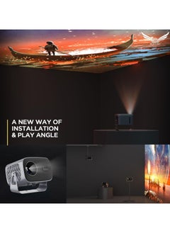 Generic Mini Projector, Smart Portable Projector Android 11.0, 12000 Lumens 4K 1280x720P Projector 5G WiFi Bluetooth Mini LED Home Theater Cinema  - Image 4