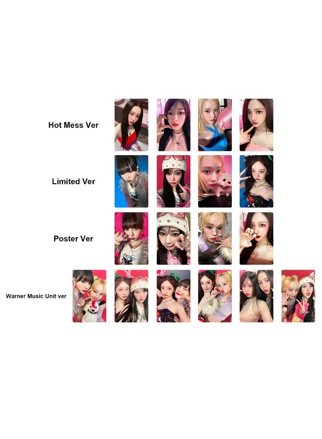 NIBEMINENT 4 Pcs Kpop Aespa Hot Mess Lomo Cards Card For Fans Collection Gifts - Image 3