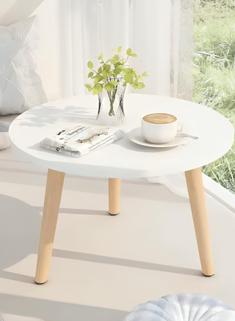 Maanys Small Coffee Table 30×30×32 cm – Modern Wooden Side Table with Storage Shelf for Living Room, Bedroom, and Office - Image 2