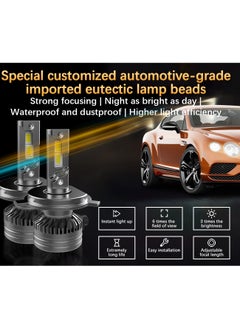 Lighting solutions Lighting Solutions H4 Led Headlight Bulbs IP67 Waterproof Car Led Headlight Bulbs 6500K 75W Bright Led Headlights 2pcs  - Image 2