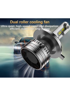 Lighting solutions Lighting Solutions H4 Led Headlight Bulbs IP67 Waterproof Car Led Headlight Bulbs 6500K 75W Bright Led Headlights 2pcs  - Image 4