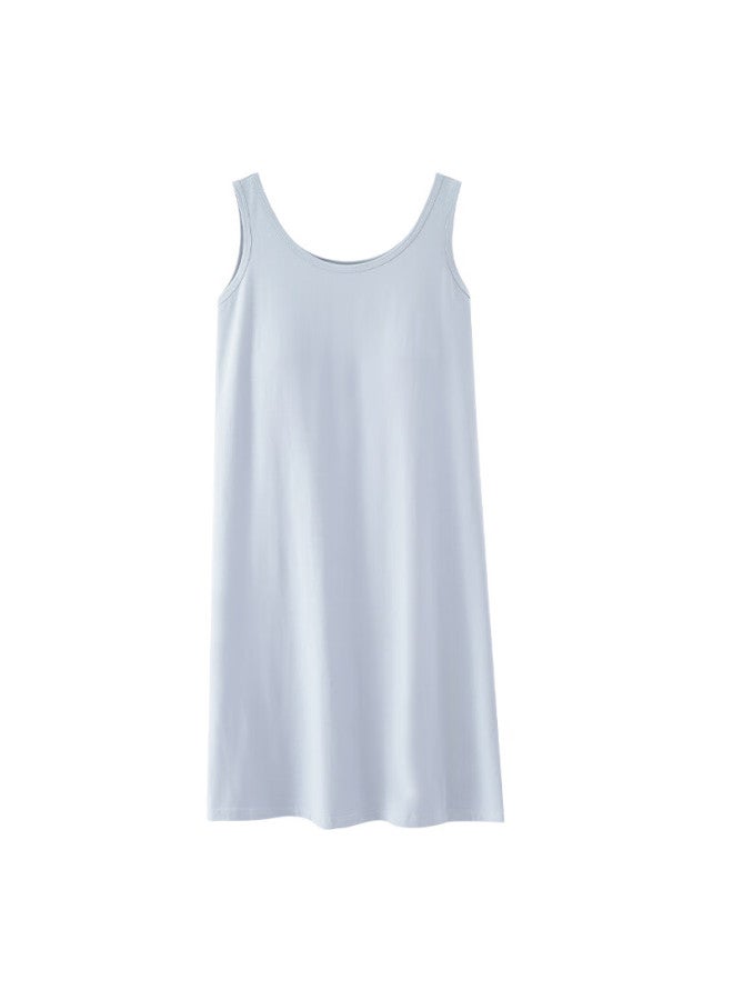 Joae Tencel Modal Nightgown With Chest Pads, Spaghetti Strap Cotton Sleepwear, Women's Wearable Loungewear, 2XL - Image 3