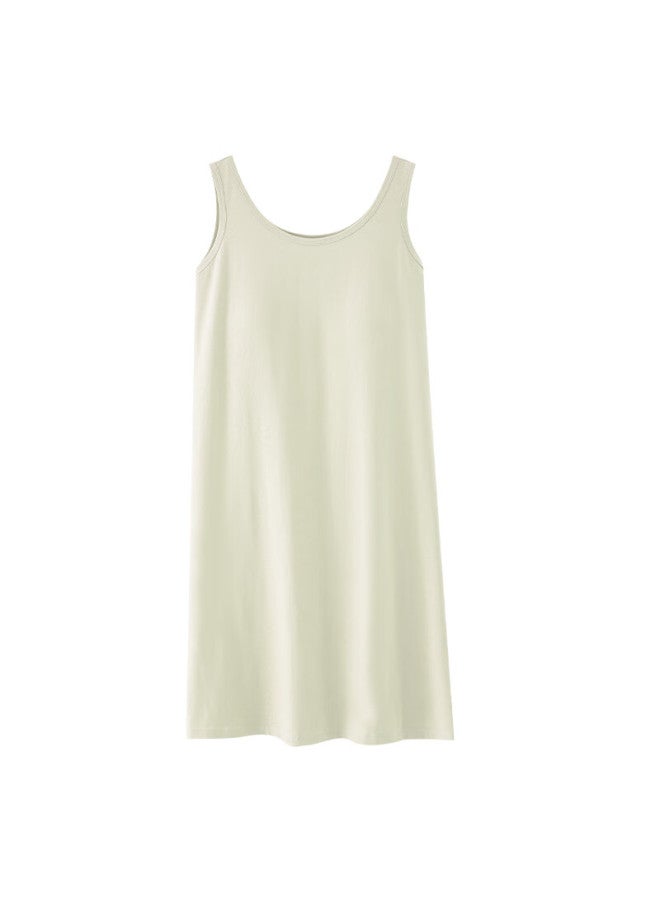 Joae Tencel Modal Nightgown With Chest Pads, Spaghetti Strap Cotton Sleepwear, Women's Wearable Loungewear, 2XL - Image 2