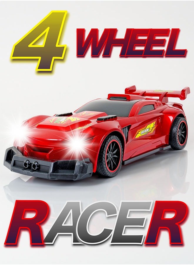 KOOL SPEED 1:10 Scale LED Light-Up Red R/C Racing Car – 2.4G High-Speed Remote-Controlled Car with Dynamic Lights, Durable Construction & Powerful Motor, Indoor & Outdoor Fun, Perfect for Kids Aged 3+  - Image 2