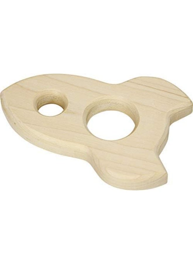 Maple Landmark Rocket Shaped Teether - Made in USA