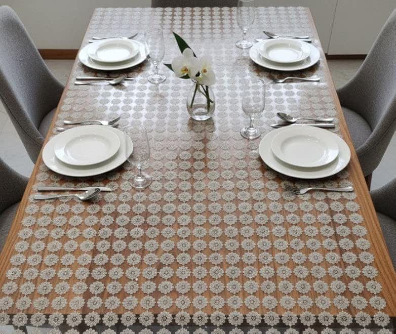 Generic Lace Tablecloth, 150x210cm, Decorative Table Cover with Floral Pattern, .flo