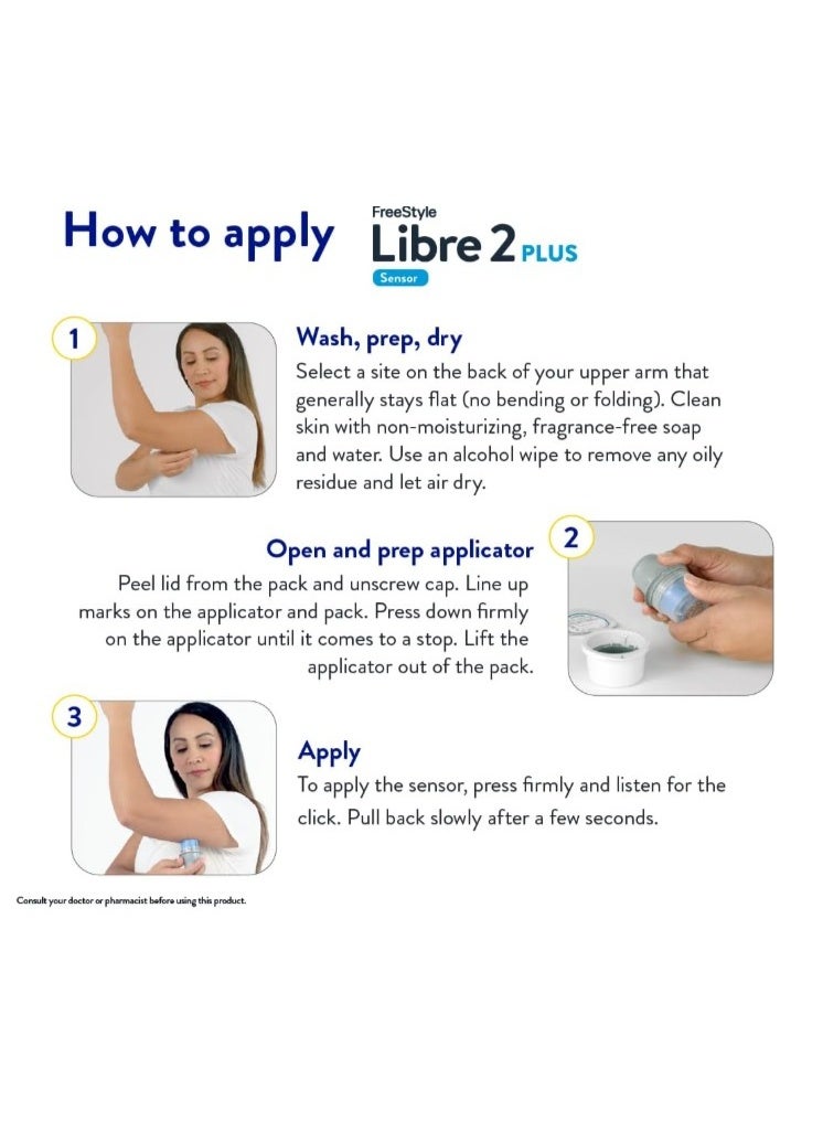 أبوت مستشعر فري ستايل ليبر 2 بلس الذكي لمراقبة الجلوكوز المستمرة - Image 5