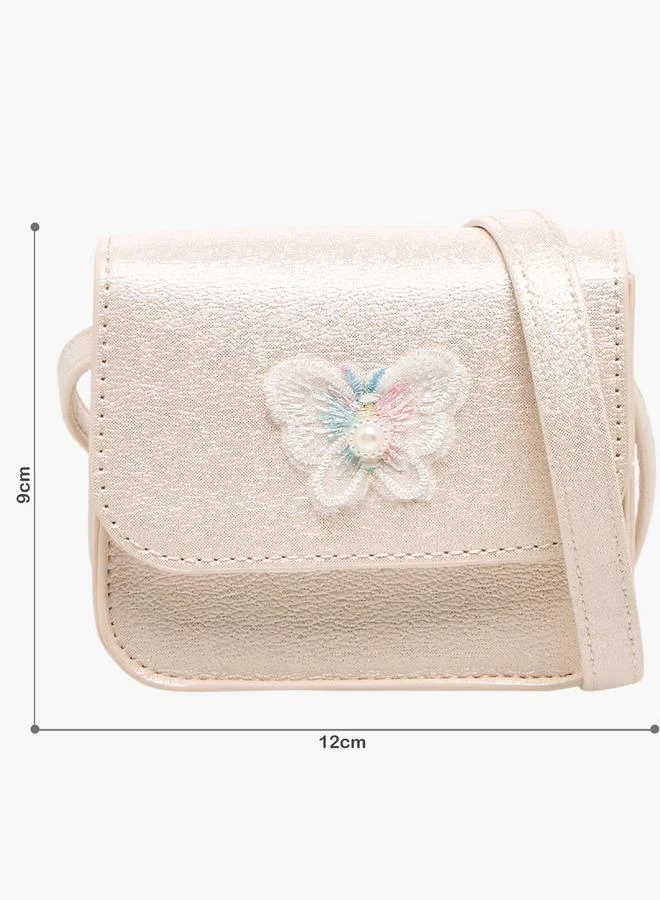 فلورا بيلا من شو إكسبرس حقيبة فلورا بيلا كروس بودي بتطريز فراشة وحزام سلسلة مجموعة رمضان