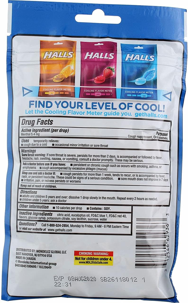 Halls MenthoLyptus Drops 30 ct Pack of 6 - Image 4