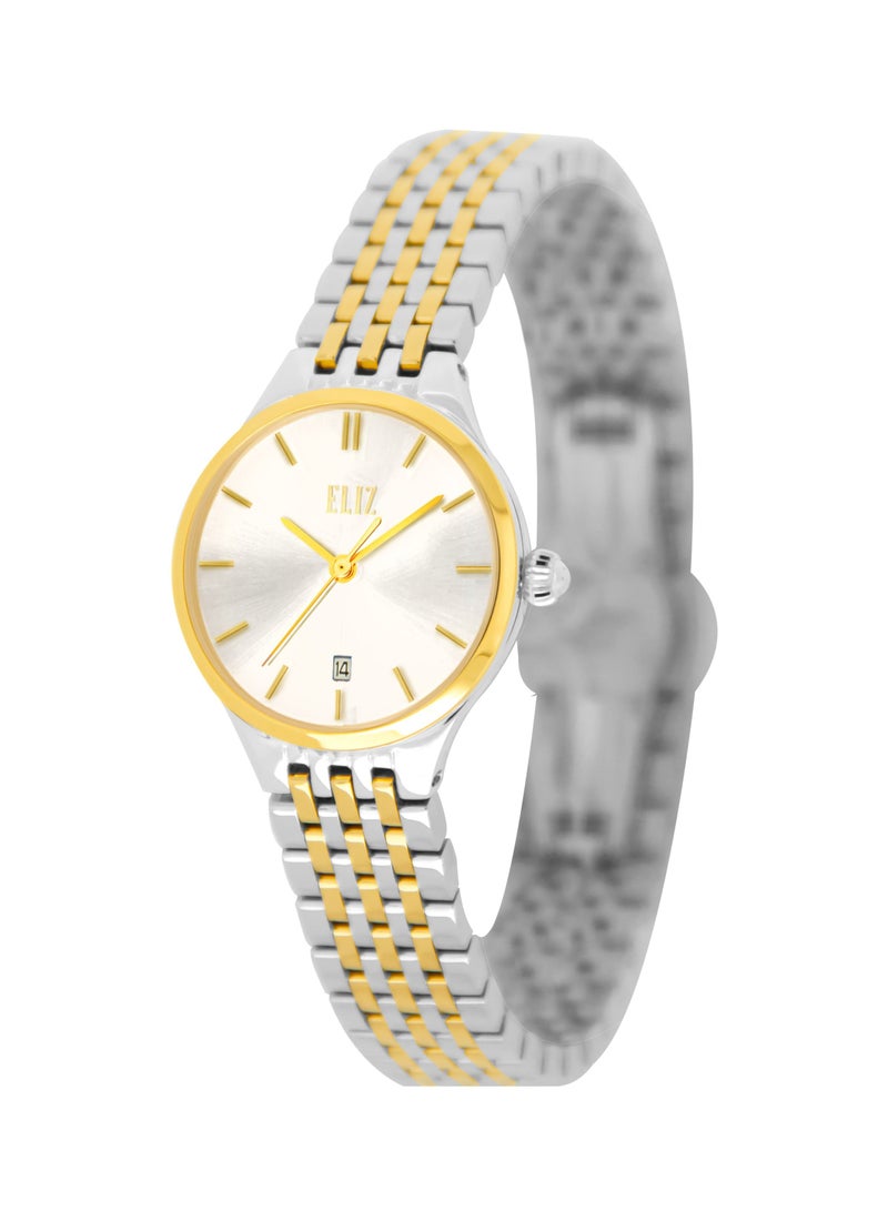 ELIZ ES8691L2TST SS Case & Band Date Women's Watch - Image 1
