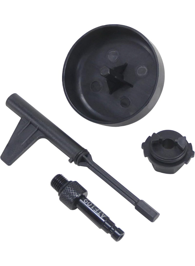 4pcs Transmission Oil Filling Adapter Tool Set for 9G Tronic Transmission Oil Drain Set for 725.0 Gearboxes 2014-2017 9G-Tronic 725589029000 Auto Transmission - Image 1