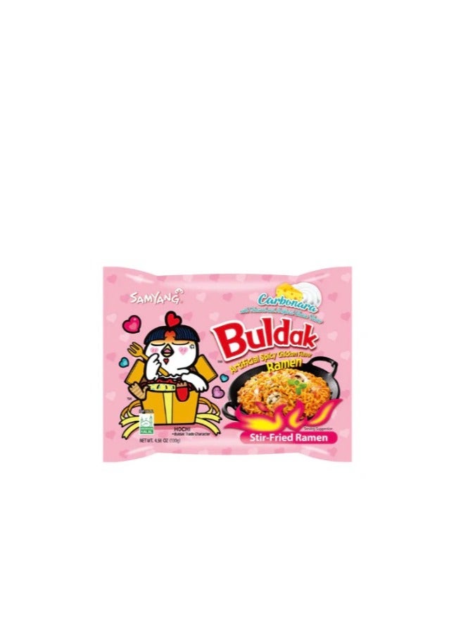 Samyang Samyang Buldak Hot Chicken Ramen Noodles Carbonara , Jiajang  2*140 gm  - Image 3