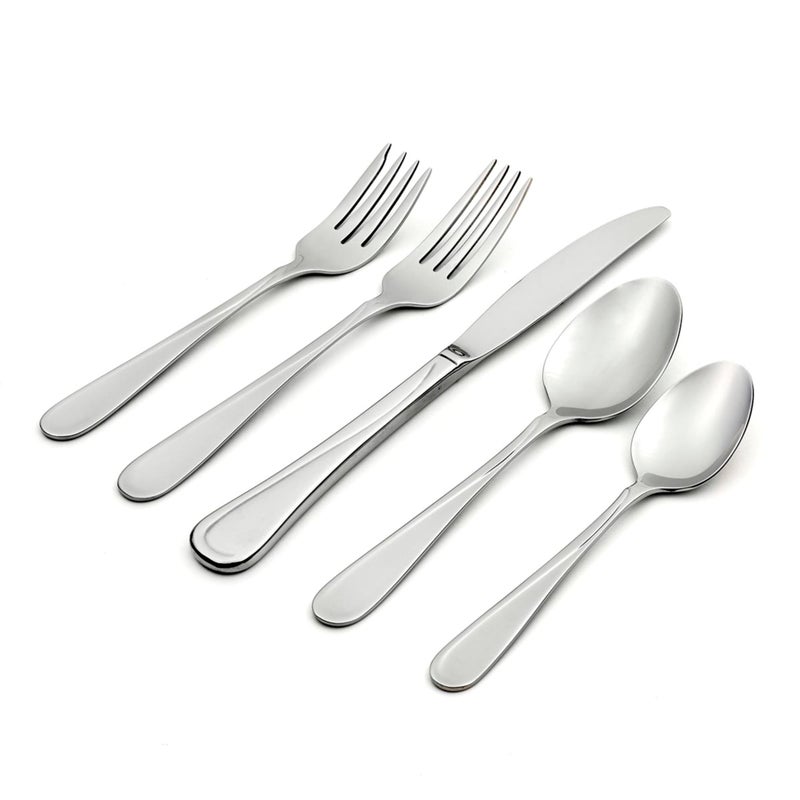 Oneida Flight 45-Piece Stainless-Steel Flatware Set  Service For 8 - Image 2