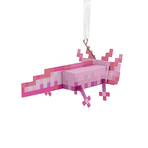 Hallmark Minecraft Axolotl Christmas Ornament, Plastic, HIPS - Image 2