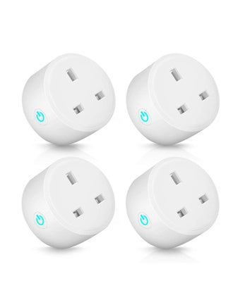 Smart Wifi Plug 4 Pack 16A Smart Outlet Plug Socket Compatible With Alexa And Google Home Mini Socket With Remote Control & Voice Control With Electricity Statistics Timer Function No Hub Required - pzsku/Z354BB0D1FC5CFBBA39A4Z/45/_/1687666596/39343ee5-a282-4d97-9526-c12e8bd00551