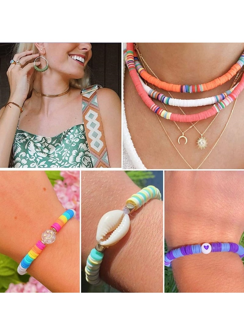 Huitich - Seed Beads DIY Kit Create Your Own Jewelry Bracelets Necklaces and Arts and Crafts with Round Shape Rings Scissors and Hooks - Image 1