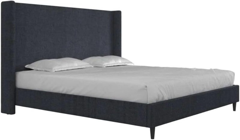 Comfynest Modern Wingback Upholstered Platform Bed - Image 3