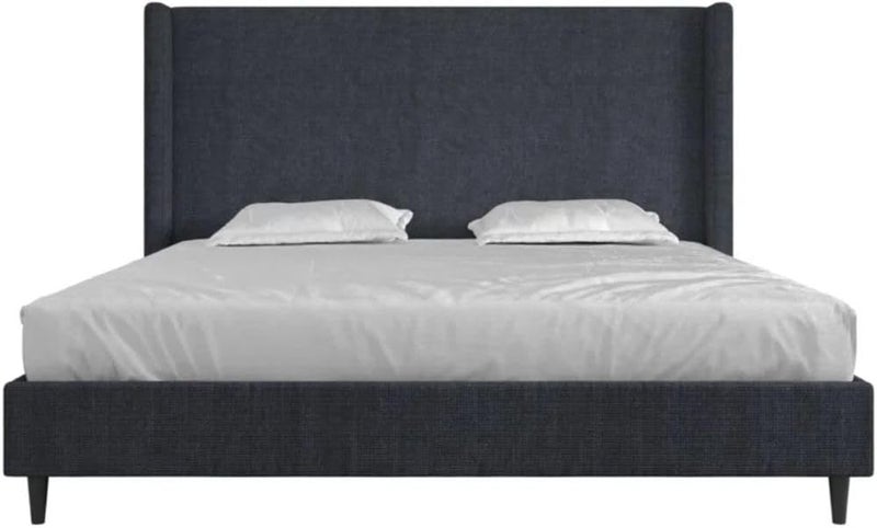 Comfynest Modern Wingback Upholstered Platform Bed - Image 5