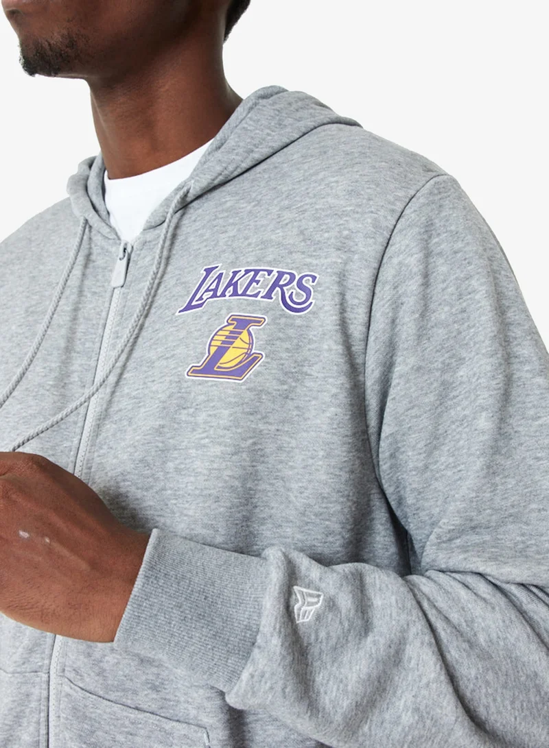 NEW ERA  NBA Essentials Los Angeles Lakers Full Zip Hoodies for Men | Best Price UAE