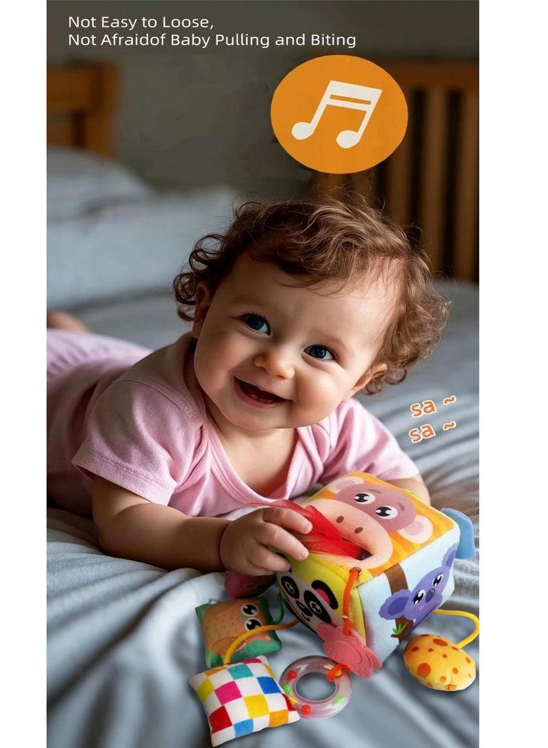 Crib Hanging Toys Baby Rattles Plush Animals Stroller Soft Hanging Bells Toys Sensory Car Seat Toys Suitable for Babies Aged 0-12 Months  - Image 2