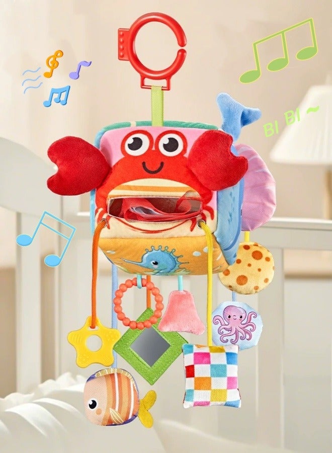 Crib Hanging Toys Baby Rattles Plush Animals Stroller Soft Hanging Bells Toys Sensory Car Seat Toys Suitable for Babies Aged 0-12 Months  - Image 3