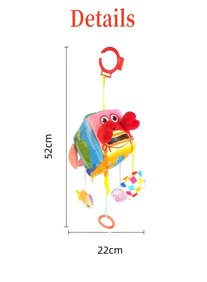 Crib Hanging Toys Baby Rattles Plush Animals Stroller Soft Hanging Bells Toys Sensory Car Seat Toys Suitable for Babies Aged 0-12 Months  - Image 5