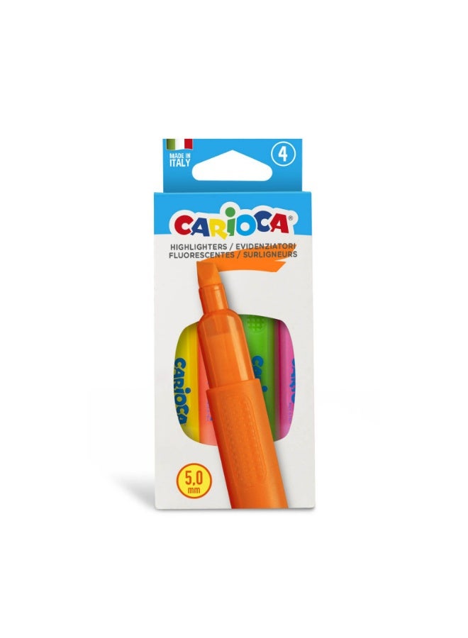 طقم هايلايتر CARIOCA لون 4 رقم 42867