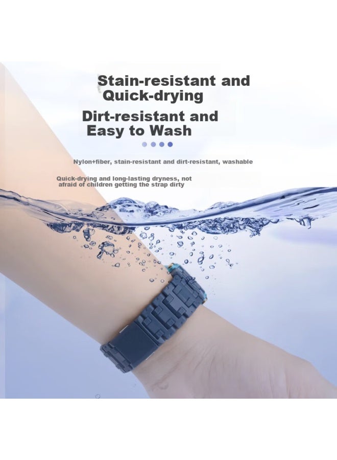 Mssm Magnetic Buckle Watch Band For Small Genius Phone Watch Z10/z9/z8a Children's Student Phone Watch, Compatible With Z7s/z6p/z6/z3/d3/q2a/z6s Morning Pink - Image 3
