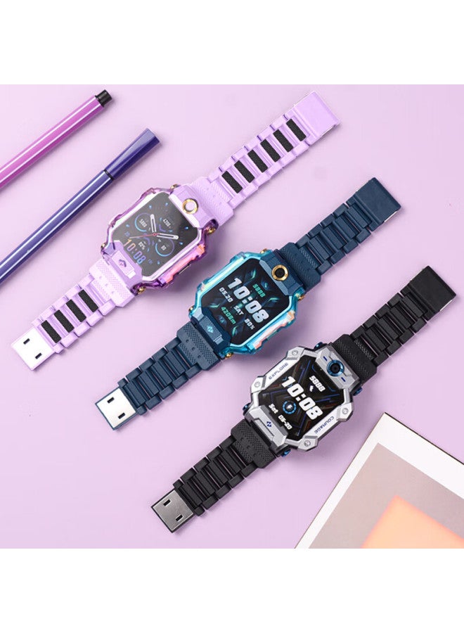 Mssm Magnetic Buckle Watch Band For Small Genius Phone Watch Z10/z9/z8a Children's Student Phone Watch, Compatible With Z7s/z6p/z6/z3/d3/q2a/z6s Morning Pink - Image 4