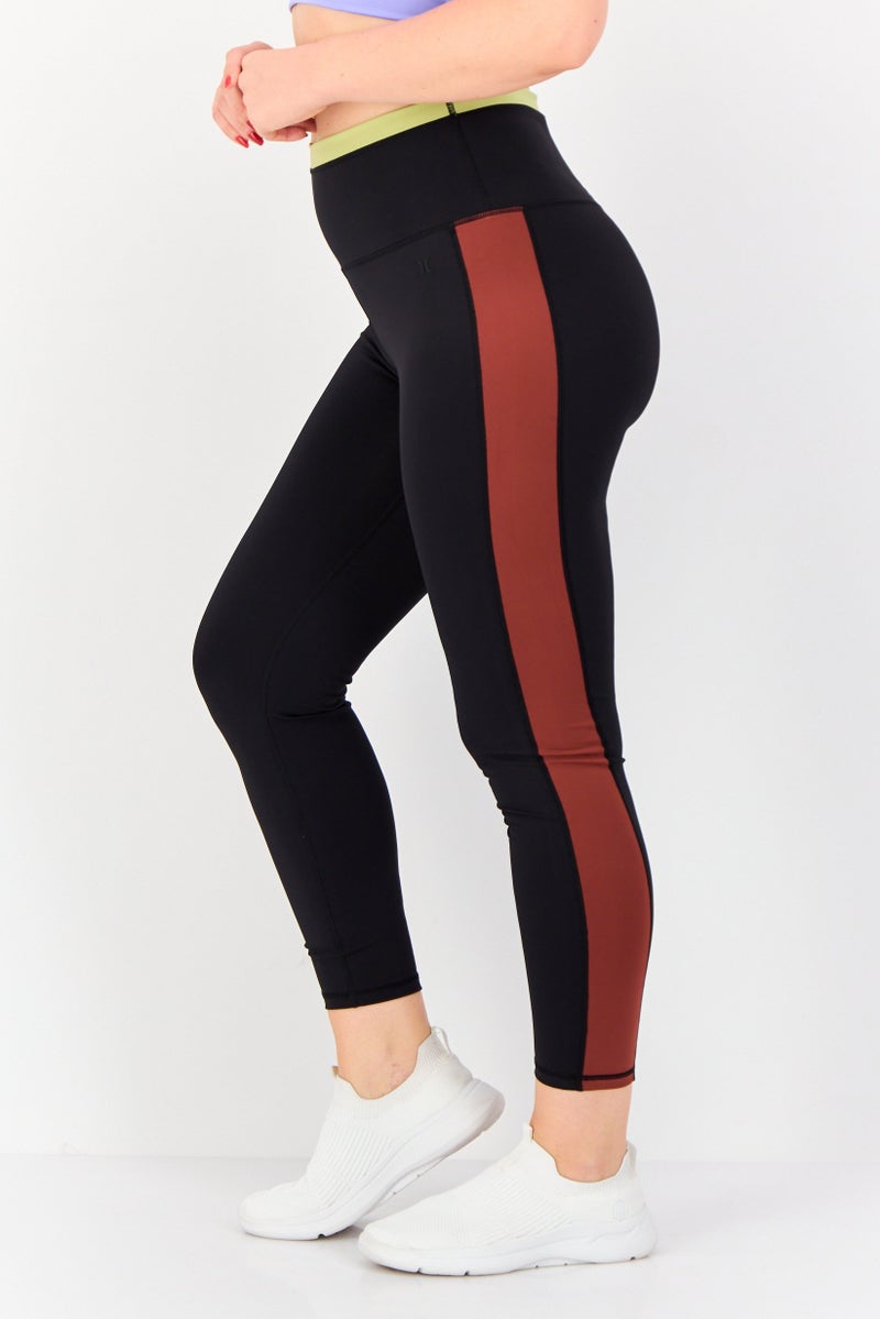 Hurley Women Sportswear Fit Pull On Training Leggings, Black - Image 4