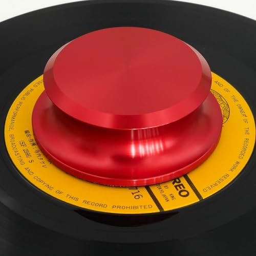 Menesia Record Weight Stabilizer, Turntable and Vinyl Record Weight, Premium Vinyl Stabilizer for Superior Sound (Red) - Image 4