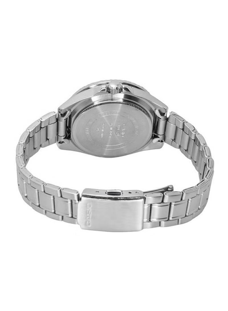 كاسيو ساعة كاسيو للرجال انالوج كوارتز بمينا أخضر وستانلس ستيل MDV-107D-3A2VDF - Image 3