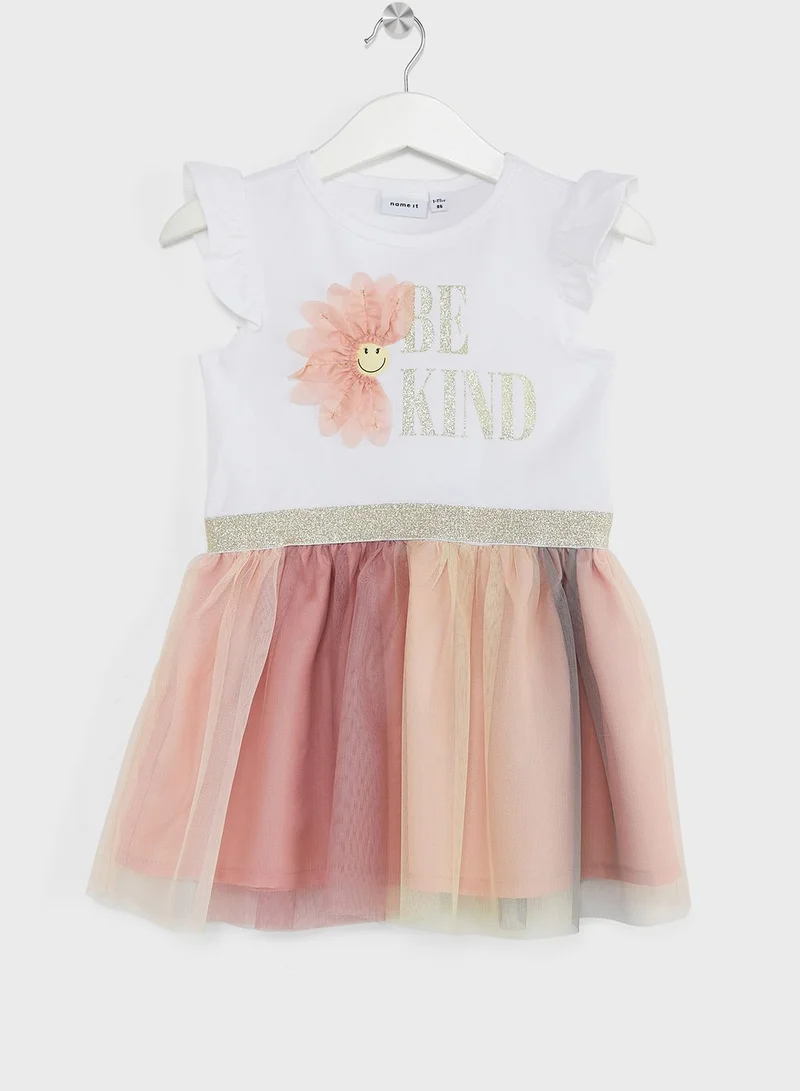 NAME IT Kids Be Kind Midi Dress