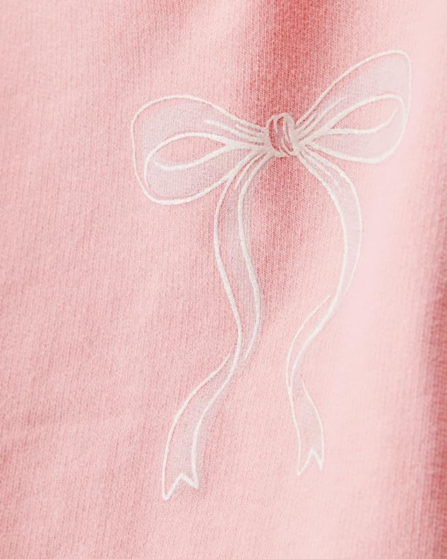Carter's Baby Girl Bow French Terry Long-Sleeve Top & Skirt Set | Long-Sleeve Cozy Outfit For Baby Kids - Image 3