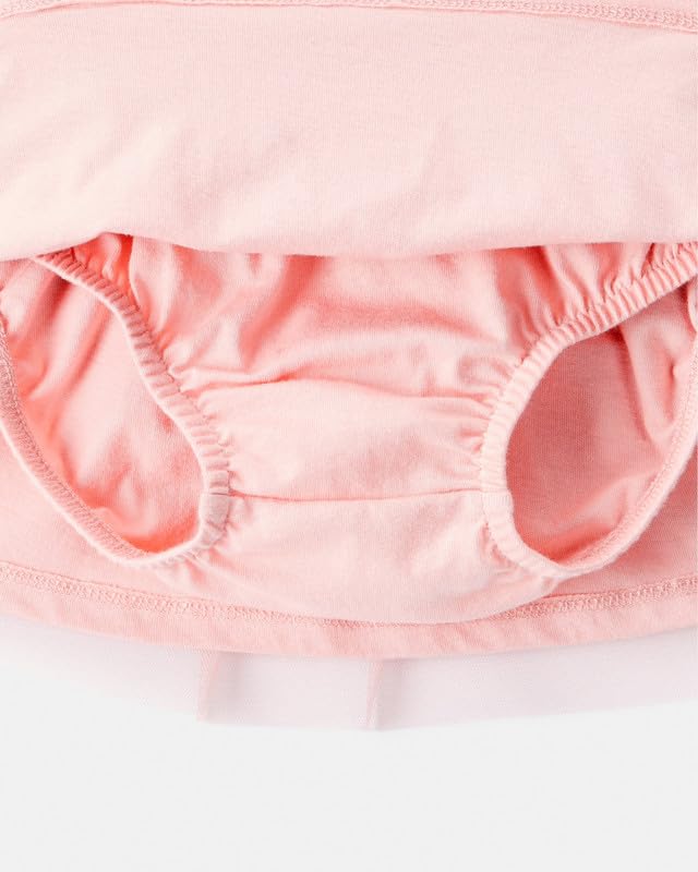 Carter's Baby Girl Bow French Terry Long-Sleeve Top & Skirt Set | Long-Sleeve Cozy Outfit For Baby Kids - Image 4